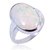 8.5 Ratti silver Original Opal  Ring Lab Certified Stone by CEYLONMINE