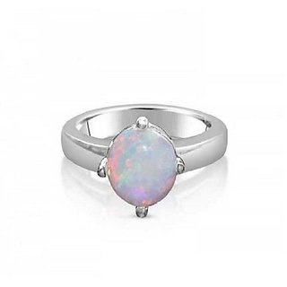                       10.5 carat Natural silver  Opal  Ring by CEYLONMINE                                              