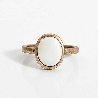                      10.5 Carat Lab Certified Gold plated Opal Ringfor unisex by CEYLONMINE                                              