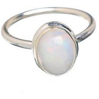                      10.5 carat Natural Silver Opal  Ring by CEYLONMINE                                              
