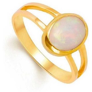                      10.25 Ratti Opal  Ring with Natural Gold plated Opal  Stone by CEYLONMINE                                              