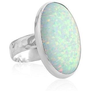                       Certified 11 Carat silver Opal  Ring by CEYLONMINE                                              