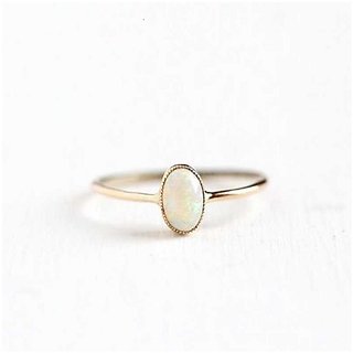                       11.5 RATTI Gold plated ring Opal Ring for unisex by CEYLONMINE                                              