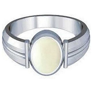                       12.5 Ratti Opal  silver Ring for Unisex by CEYLONMINE                                              