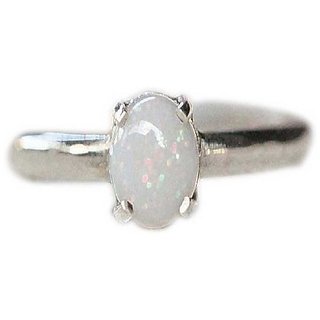                       12.5 Ratti Silver Original Opal  Ring Lab Certified Stone by CEYLONMINE                                              