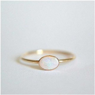                       Opal Ring 12.5 ratti Stone Gold plated for Men and Women by CEYLONMINE                                              