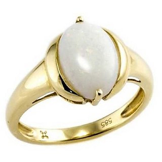                       12.5 Ratti Opal Ring with Natural Gold plated Opal  Stone by CEYLONMINE                                              