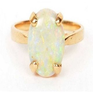                       12.25 Carat  Ring with lab Report Gold plated Opal Stone by CEYLONMINE                                              