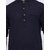 MADTEEMen Solid Cotton Blend Straight Kurta(Navy)