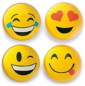 Modishombre Cute Emoji Smiley FACE Non-Toxic Cute Newest Eraser Non-Toxic Eraser  (Set of 4, Yellow)
