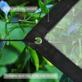 Rainproof Cloth Transparent Plastic Sheet 5 ft x 8 ft Tarpaulin with Grommets and Reinforced Edges, Rain Insulation