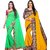 Anand Sarees Pack of 2 Chiffon Sarees with Blouse Piece (COMBO_1467_3_1602_3 )