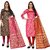 Anand Multicolored Jacquard Woven Work Salwar Suit Material For Women(Set of 2)( P2_JDM44_JDM50 )