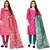 Anand Multicolored Jacquard Woven Work Salwar Suit Material For Women(Set of 2)( P2_JDM45_JDM65 )