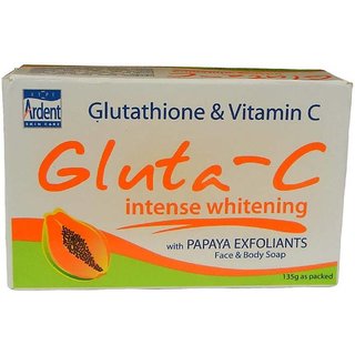                       Glutta C Papaya Intense Whitening Exfoliants Soap 1X135g                                              