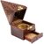 Pyramid Shape Wooden Incense Holder, Dhoopbatti Stand Dhoopdani With Drawer