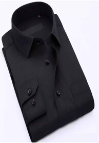 Baleshwar Black Cotton Blend formal shirt
