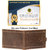 POLLSTAR Brown Ultra Slim Genuine Pure Leather Bi-fold Wallet Minimalist Card Wallet For Men With Gift Box (WL707BN)
