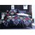 Peponi 190TC Glace Cotton Supreme King Size Double Bed 108 inch x 108 inch Bedsheet with 2 Pillow Covers - Dark Blue