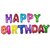 Utkarsh Happy Birthday Solid Printed Multicolor Alphabets Letter Foil-Helium-Air Balloon For Birthday Party Decorations