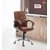 MRC Sapphire Mid Back Office Chair/Revolving Chair/Leather Chair/Executive Chair/Reception Chair (Brown)