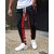 Ruggstar Branded Dry-fit Lycra Trackpant For Menblack Red Zipper