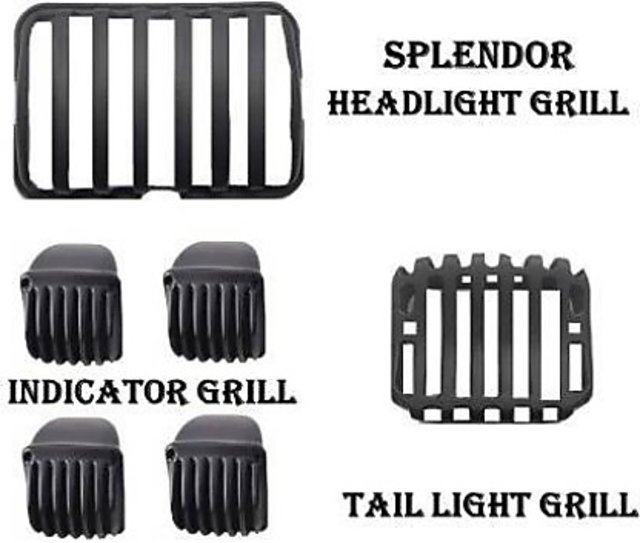 splendor indicator light grill black