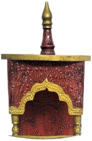 METALCRAFTS Temple, wooden, mango wood, table top as well as wall hanging, 17 inch , 42 cm