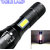 P 2in1 500 Meter Long Beam 4 Mode Waterproof LED Rechargeable 9W Flashlight Torch Table Lamp Outdoor Lamp Search Light