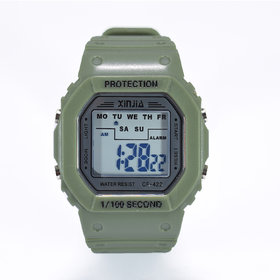Baby-Boys / Girls Army Green Digital Classic Watch
