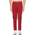 Glito Maroon  Black Solid Track Pants For Men