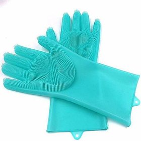 Fabulas  attractive multi gloves to all purpose hand wash gloves for safety to kichen washing  dish safety regular size