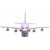 AT Airbus A380 Airplane Model Toys with Loud Musical Flashing Light Automatic Airplane Electric Plane, Bump N Go Feature