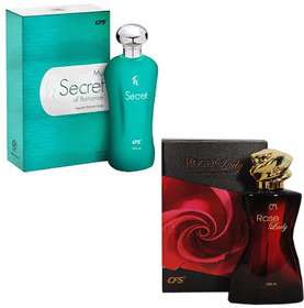 Cfs My Secret Of Romance Perfume Spray (100 ml) + Cfs Rose Lady Perfume Spray (100 ml) ( Pack Of 2 )