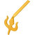 MissMister Copper Trishul Bindi Teeka Tool (Yellow)