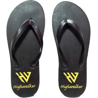 HighWalker Women's Black Flip Flops and House Slippers