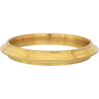                       MissMister 15mm Broad,6mm Thick, 95Gm Buy and Forget, Specially Made Heavy Pure Brass Macho Kada                                              