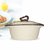 Trueware Zinna Fusion Serving Casserole Set of 3 1000 ml +1500 ml + 2000 ml - Brown Inner Stainless Steel Casserole with Wooden Finish Top