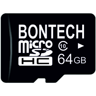 Bontech 64 GB Flash Micro SD Card(Black)