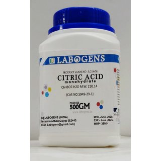                       CITRIC ACID MONOHYDRATE 99 Extra Pure - 500 GM                                              