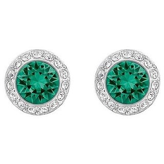 Original Green Emerald Stone Silver Earrings For Women by Ceylonmine Original Green Emerald Stone Silver Earrings For Women by Ceylonmine