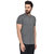 Glito Mens Charcoal Mandarin Collar Shirt for men