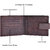 DHide Brown Pure Leather Single fold Wallet for Men