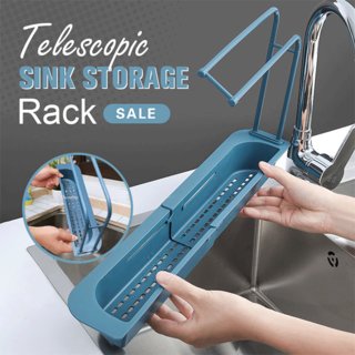 H'ENT Sink Rack Holder Expandable Storage Drain Basket SET -1