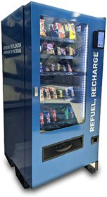 Wendor - Multi-Purpose Combo Vending Machine (Blue)  Fully Automatic  Cash  Cashless Payment Options