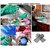 Silicone Scrubbing Gloves, Scrub Cleaning Gloves, Silicon Hand Gloves for Kitchen Dish Washing (Multicolor, 1 Pair)