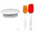 Cake Turn Table With Balloon Whisker And Multicolor Silicone Brush