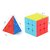 Aseenaa Combo of 3X3  Pyramid Cube High Speed Puzzle Cubes Game Toys for Kids  Adults - Set of 2