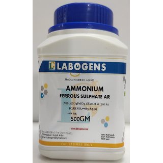                       AMMONIUM FERROUS SULPHATE HEXAHYDRATE 99 AR/ACS - 500 GM                                              