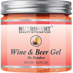 Nutriment Wine and Beer Gel250gm, Restores Skin Vitality Makes Dull Skin Bright and Clear Suitable for All Skin Types.